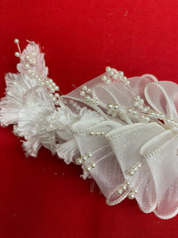 Voile vintage se terminant pour voiles, bijoux de mariée blanc