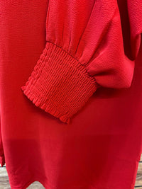 Vintage Bluse mit Zierfalten