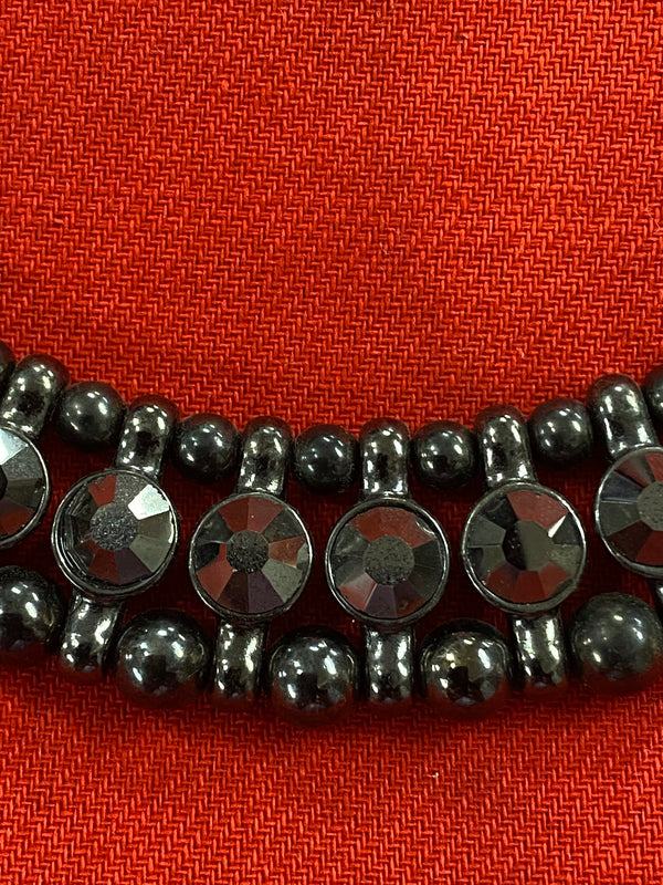 Vintage Schmuck dunkelgrau
