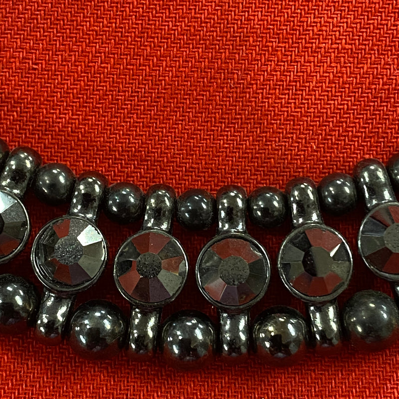 Vintage Schmuck dunkelgrau
