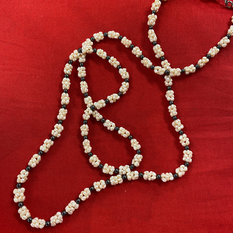 Vintage Schmuck, lange Perlenkette
