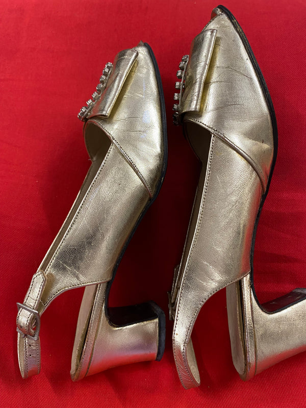 Vintage Pumps in gold Gr.36,5