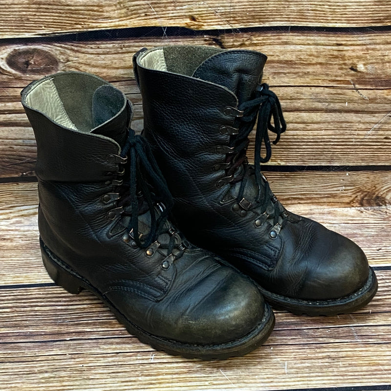 Vintage Schnürstiefel von Semperit – Größe 42-42,5, schwarzes Leder