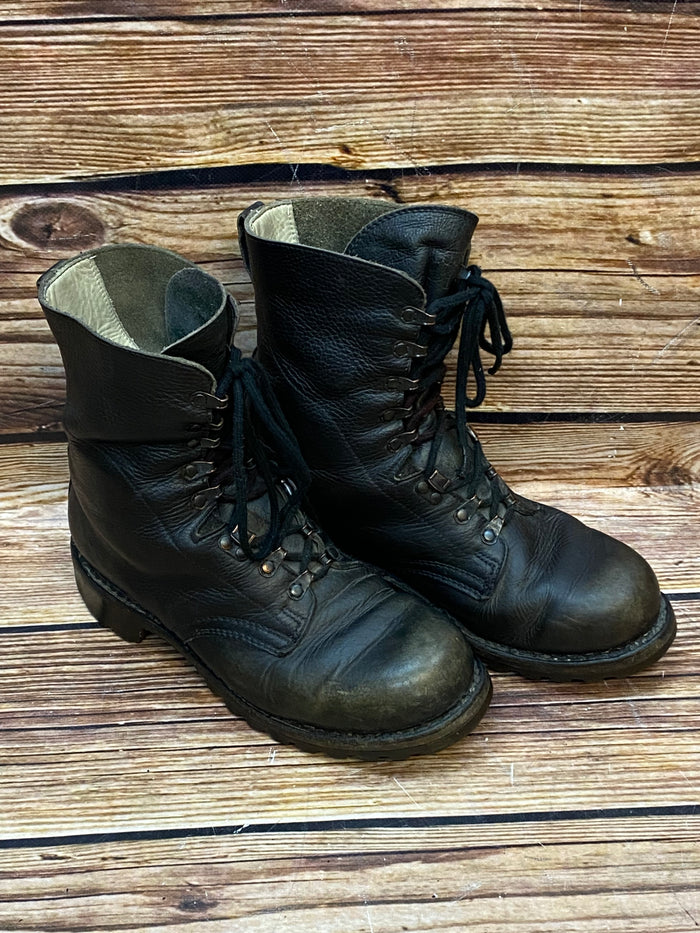 Vintage Schnürstiefel von Semperit – Größe 42-42,5, schwarzes Leder