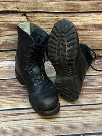 Bottines à lacets vintage de Semperit – taille 42, cuir noir