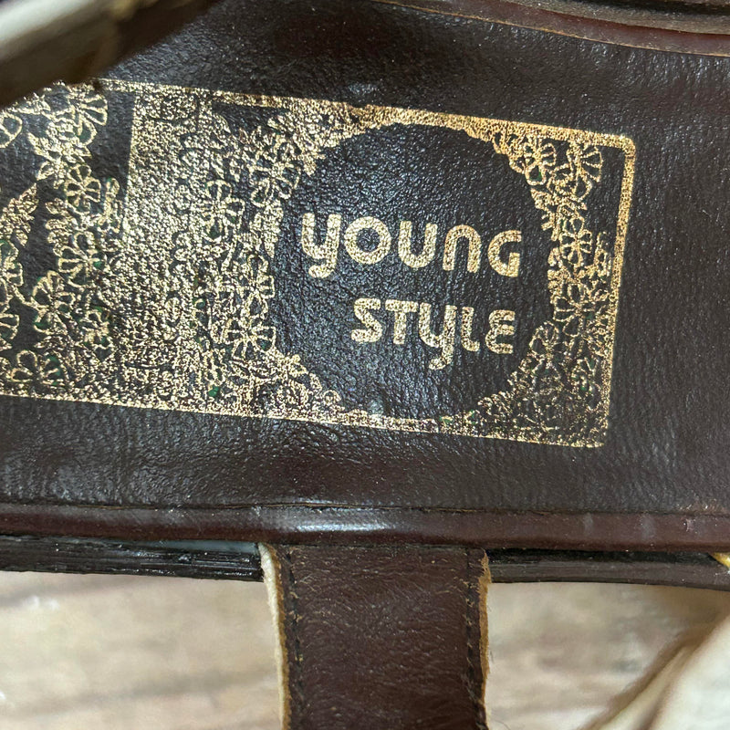 Vintage Sandaletten „Young Style“ – Größe 7,5 (ca. 38 EU)