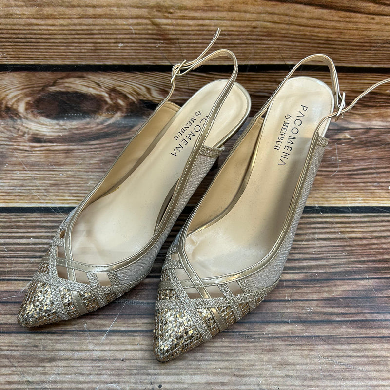 Glitzernder Pumps Damen-Schuhe in Größe 38 - Pacomena by Menbur