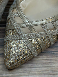 Glitzernder Pumps Damen-Schuhe in Größe 38 - Pacomena by Menbur