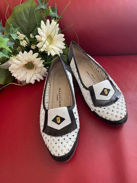 Vintage-Lederloafers von Creazioni Brigitte – Made in Italy, Größe 36