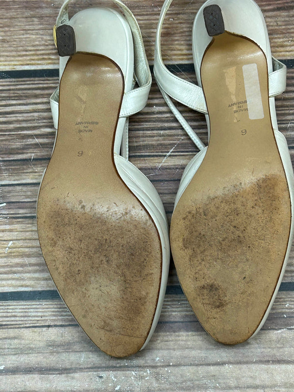 Peep-Toe-Slingbacks aus Echtleder – Größe 39