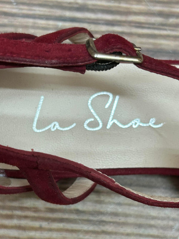 Burgundy T-Steg Schuhe – Größe 41