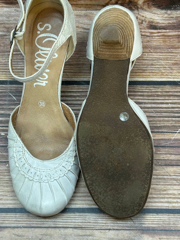 Vintage-Schuhe Riemchen-Pumps aus Leder – Größe 38, Ansicht 3