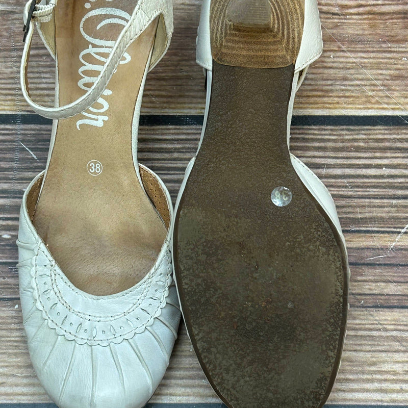 Vintage-Schuhe Riemchen-Pumps aus Leder – Größe 38, Ansicht 3