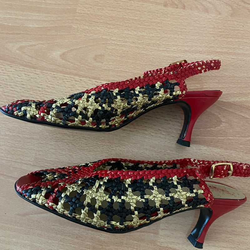 Damen Pumps 50er Jahre Stil Slingpumps Gr.40