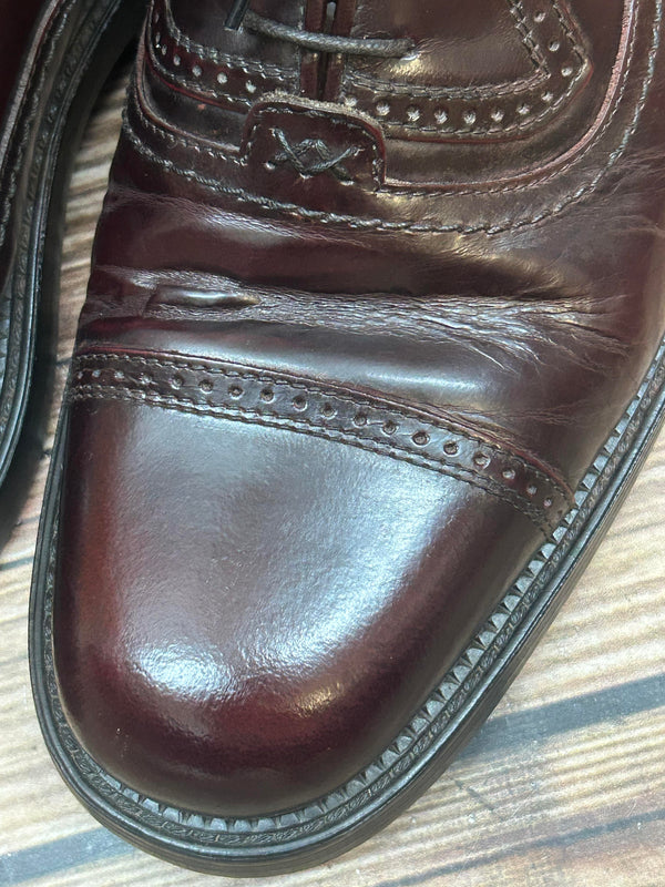 Dunkelbraune Herren-Schuhe - Oxford-Brogues – Gr. 44