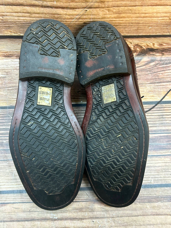 Dunkelbraune Herren-Schuhe - Oxford-Brogues – Gr. 44