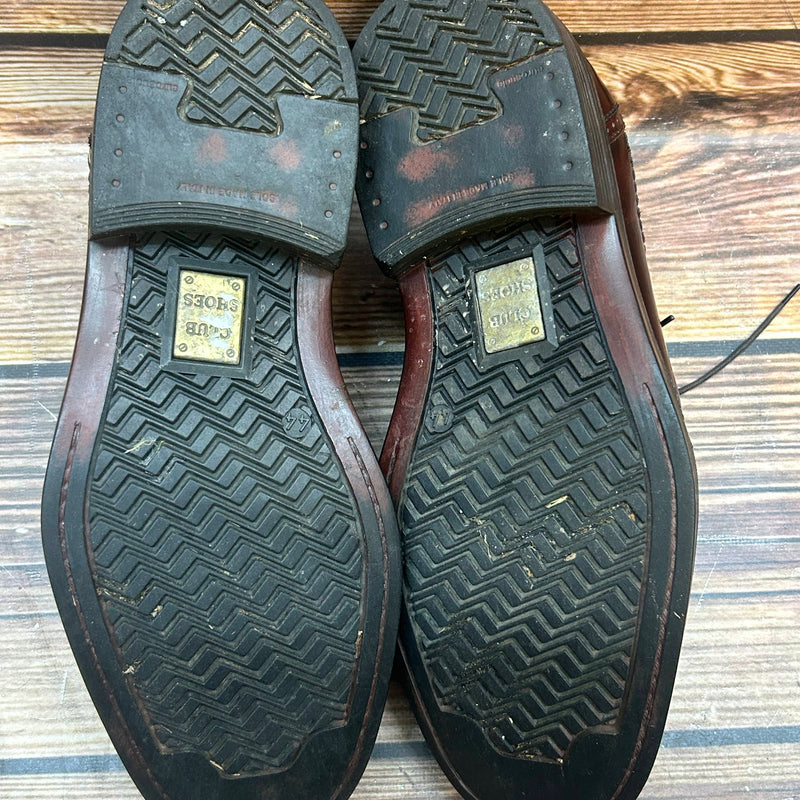 Dunkelbraune Herren-Schuhe - Oxford-Brogues – Gr. 44