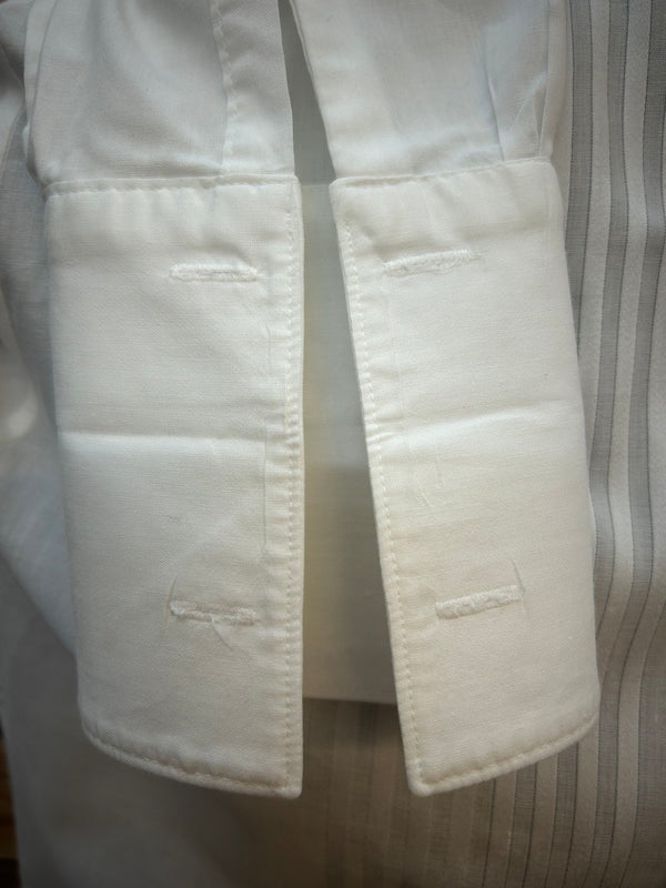 Vintage Smokinghemd mit Kläppchenkragen – Gr. 39