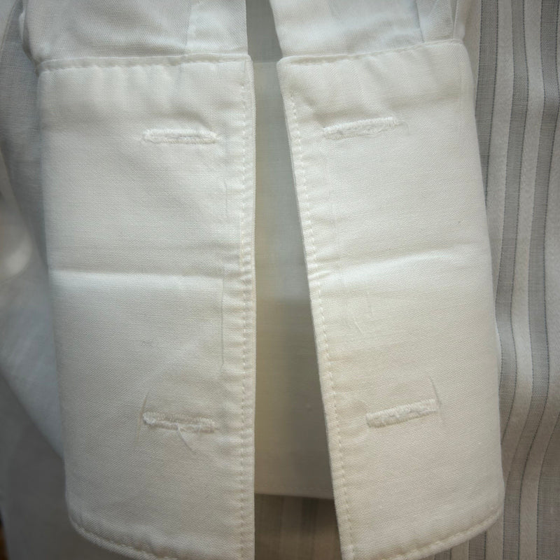 Vintage Smokinghemd mit Kläppchenkragen – Gr. 39