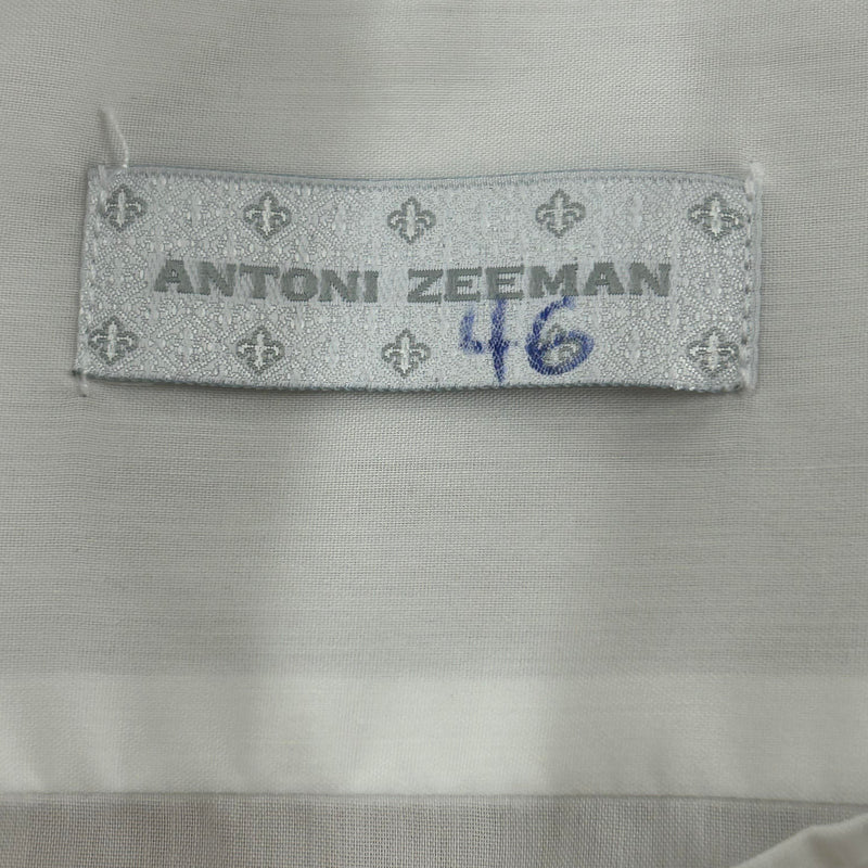 Vintage Smokinghemd Herren Gr. 46 – Weiß, Kläppchenkragen, Manschetten