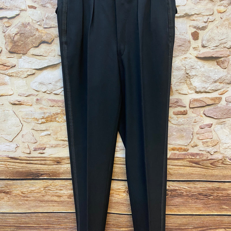True Vintage Smoking Hose schwarz bund 97 cm