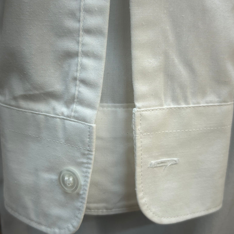 Vintage Smokinghemd Weiß mit Biesen – Gr. 39