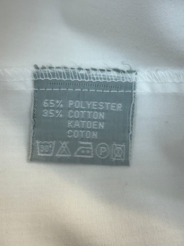 Vintage Smokinghemd Weiß mit Biesen – Gr. 39