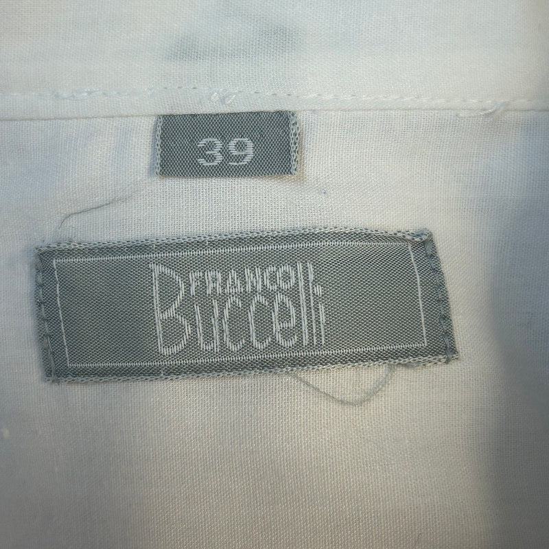 Vintage Smokinghemd Weiß mit Biesen – Gr. 39