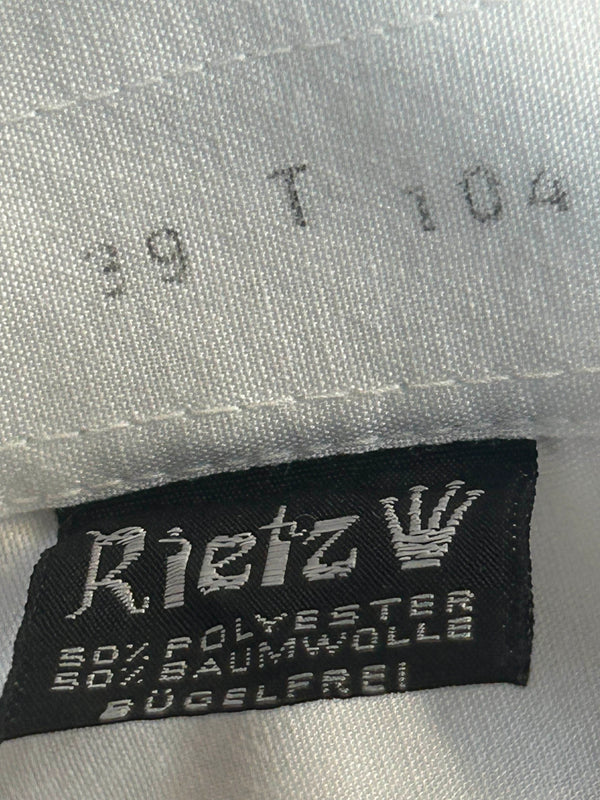 Weißes Smokinghemd Vintage Gr. 39