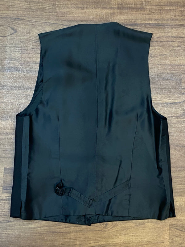 Schwarze Herren Weste Smokingweste Gr.46 Vintage
