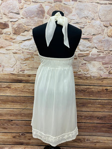 Vintage Sommerkleid, Boho-Kleid, Creme Gr.36
