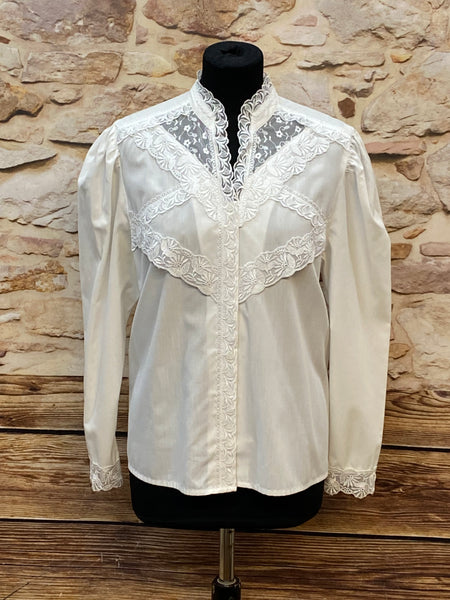 Vintage Trachten Bluse Gr.38