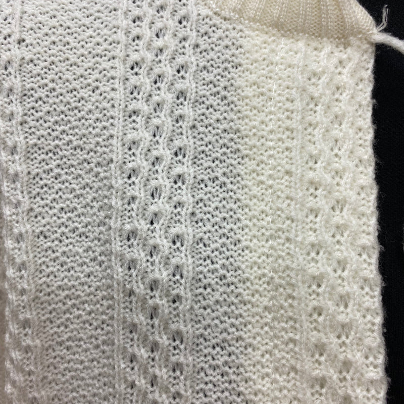 Vintage Strickjacke Damen Größe 42 – creme, 80er/90er Jahre