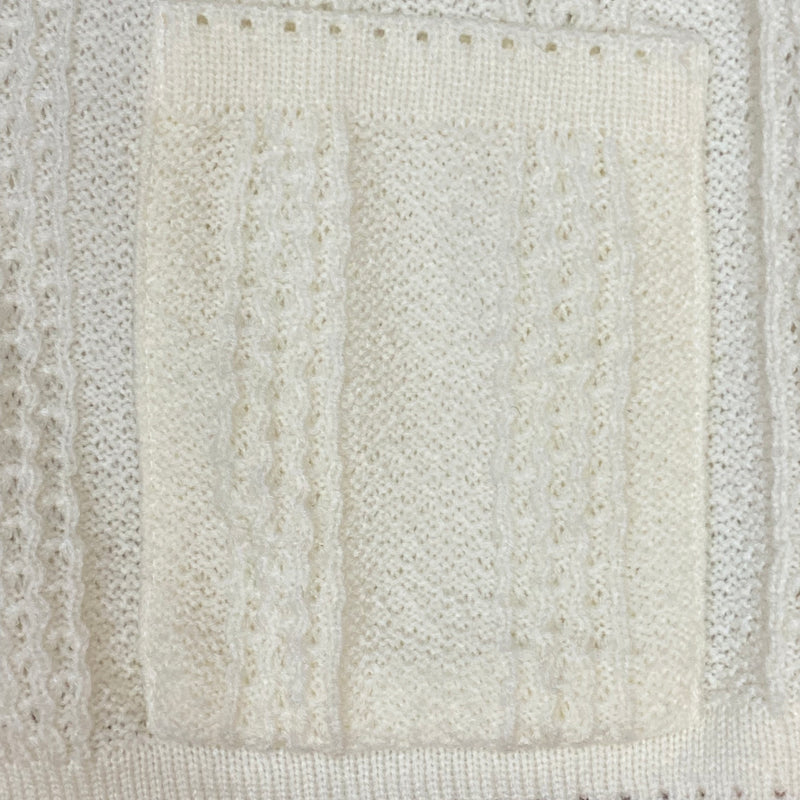Vintage Strickjacke Damen Größe 42 – creme, 80er/90er Jahre