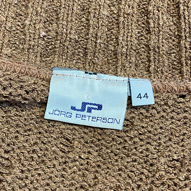 Vintage Strickjacke in warmem Braunton – Größe 44 (heutige Gr.38)