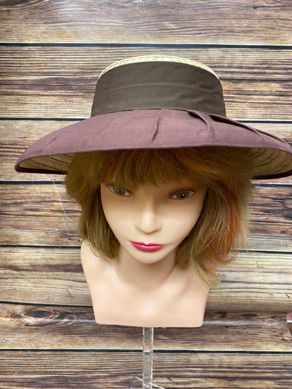 Vintage Damenhut Strohhut, Gr.57
