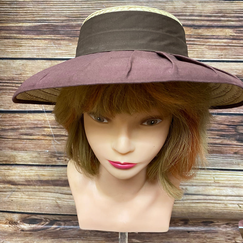 Vintage Damenhut Strohhut, Gr.57