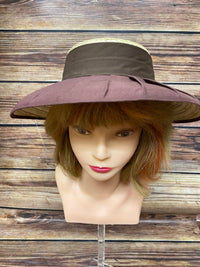 Chapeau de paille femme vintage, taille 57 