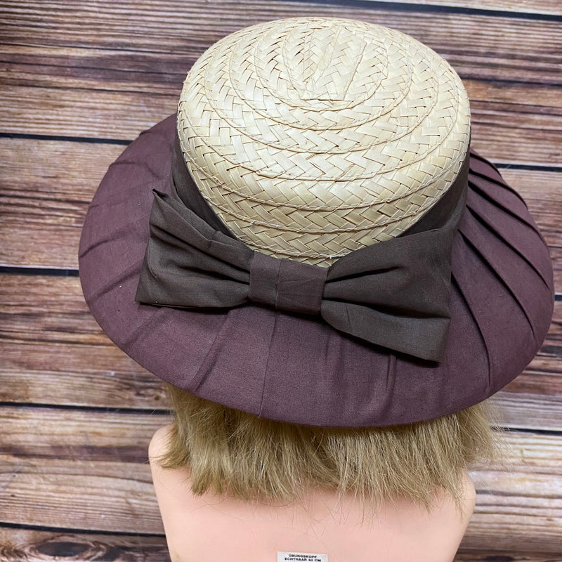 Vintage Damenhut Strohhut Schute Made in Italy
