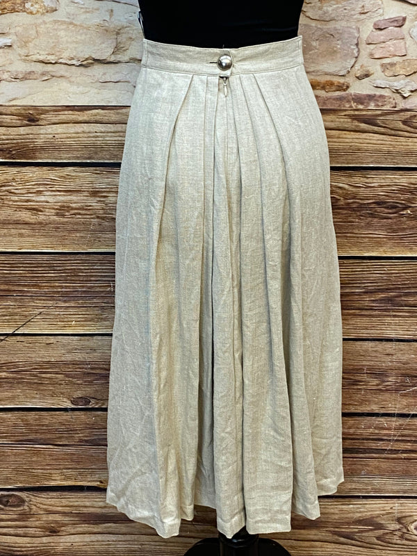 Vintage-Trachtenrock aus 100% Leinen