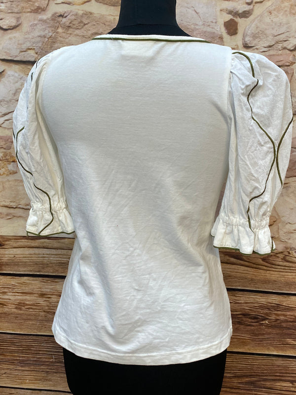 Trachtenshirt mit romantischen Details Gr.38