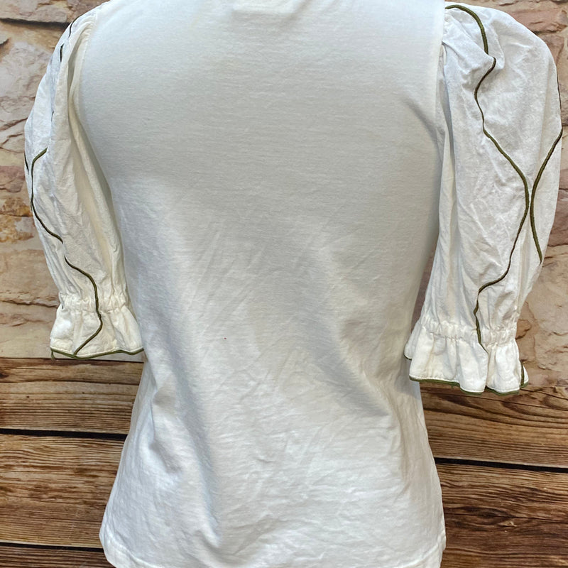 Trachtenshirt mit romantischen Details Gr.38