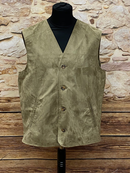Vintage Trachtenweste Gr.52 Weste für Herren iin beige