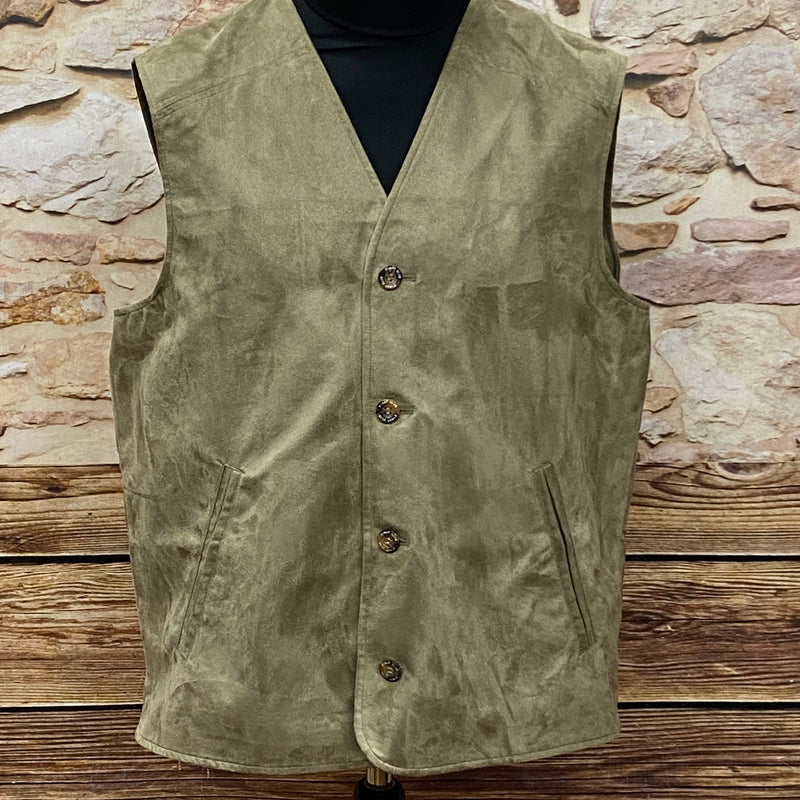 Vintage Trachtenweste Gr.52 Weste für Herren iin beige