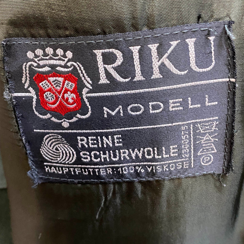 Vintage Herrenanzug RIKU – Gr. 56, reine Schurwolle, 70er/80er Jahre