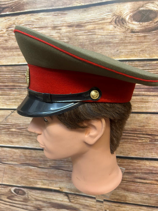 Vintage Sowjetische Offiziersmütze – Größe 55 cm