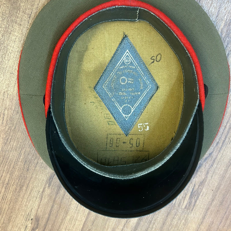 Vintage Sowjetische Offiziersmütze – Größe 55 cm