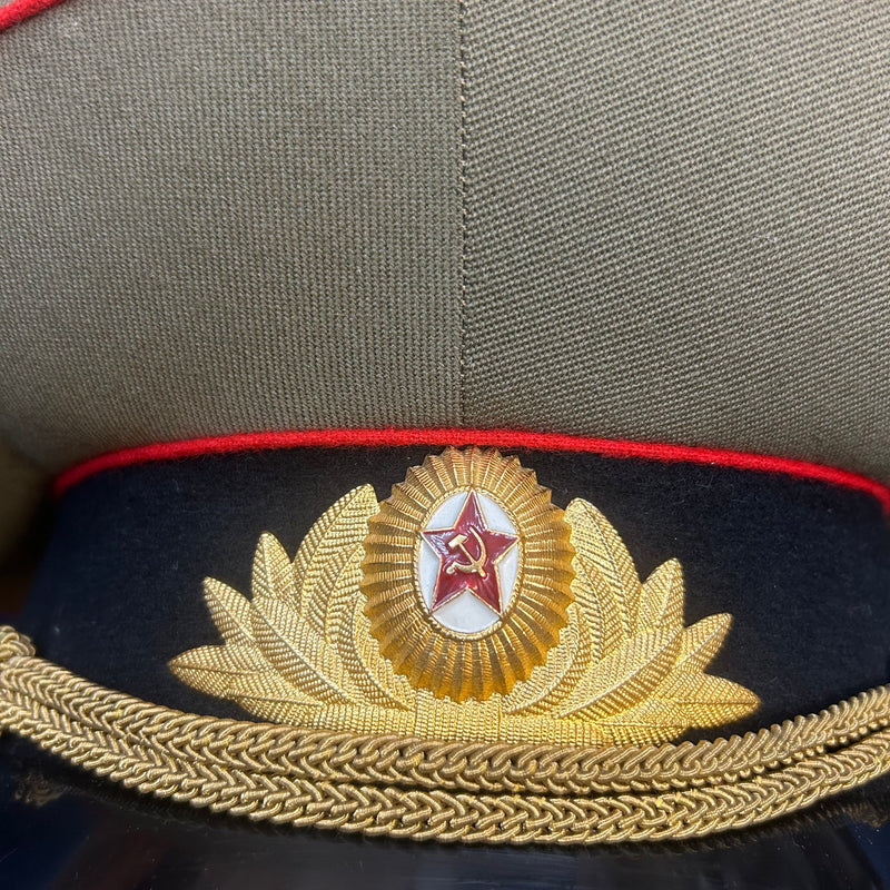 Vintage Sowjet Offiziersmütze – Größe 59