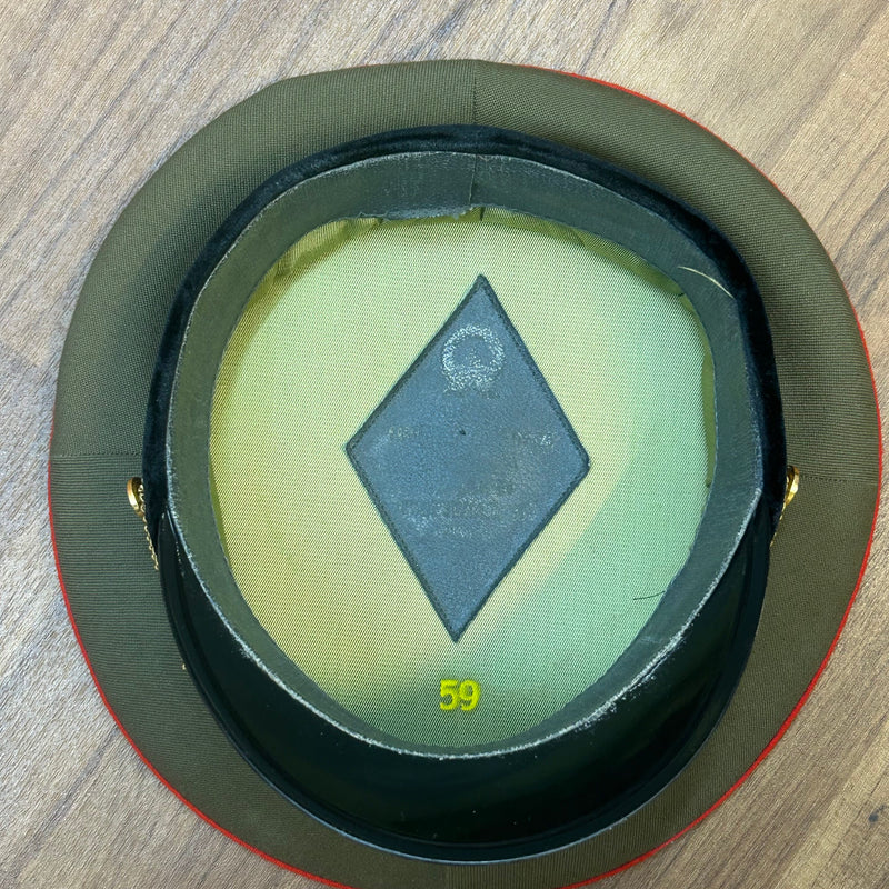 Original Sowjetische Offiziers-Schirmmütze – Größe 59