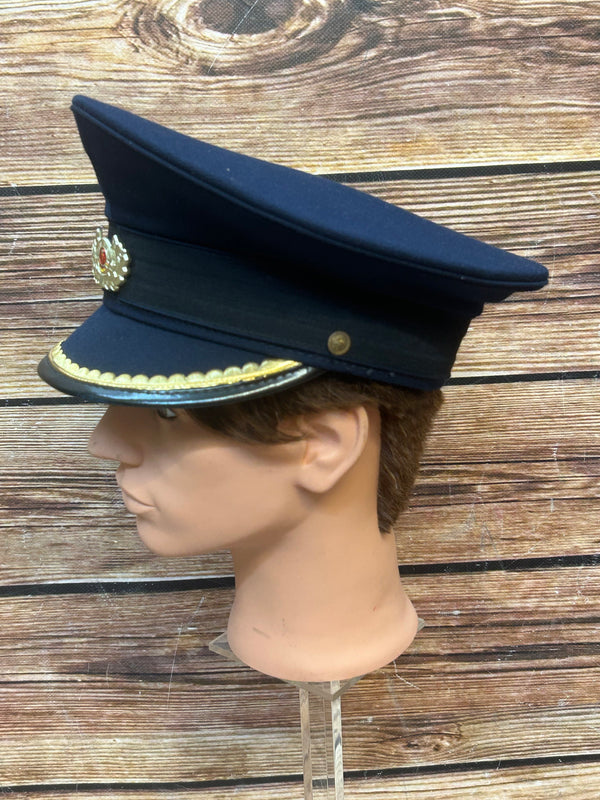 Schirmmütze NVA Offizier Blau Größe 58